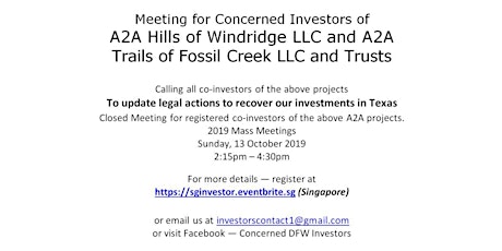 SG Concerned Investor of A2A Hills of Windridge/Trails of Fossil Creek primary image