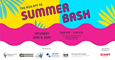 Primaire afbeelding van Maternity Care Coalition (MCC) presents the 2024 Kick-Off to Summer Bash