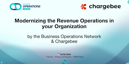 Immagine principale di BON  & Chargebee: Modernizing the Revenue Operations in your Organization 
