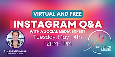 1hr Live (and Free!) Q + A with a Social Media Expert! primary image