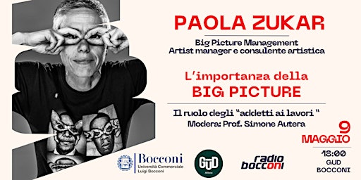 L'importanza della Big Picture - con PAOLA ZUKAR primary image