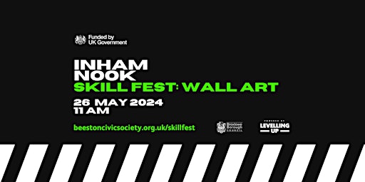 Imagem principal do evento Inham Nook Skill Fest: WALL ART session 1