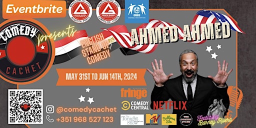 Imagem principal de Stand Up Comedy - AHMED AHMED - Live in Aveiro