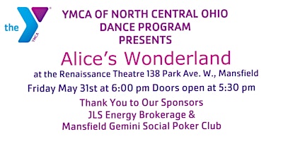Primaire afbeelding van YMCA NCO Dance Recital Alice's Wonderland