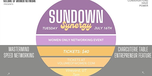 Hauptbild für Sundown Synergy Women's Networking Event