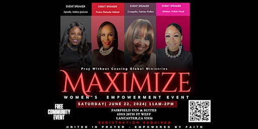 Imagem principal do evento Maximize Women's Empowerment Event