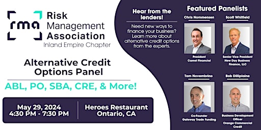 RMA IE Alternative Credit Options Panel  primärbild