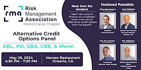 RMA IE Alternative Credit Options Panel