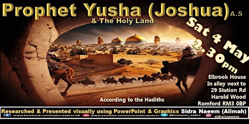 Imagem principal do evento Story of Prophet Yusha A.S (Joshua)