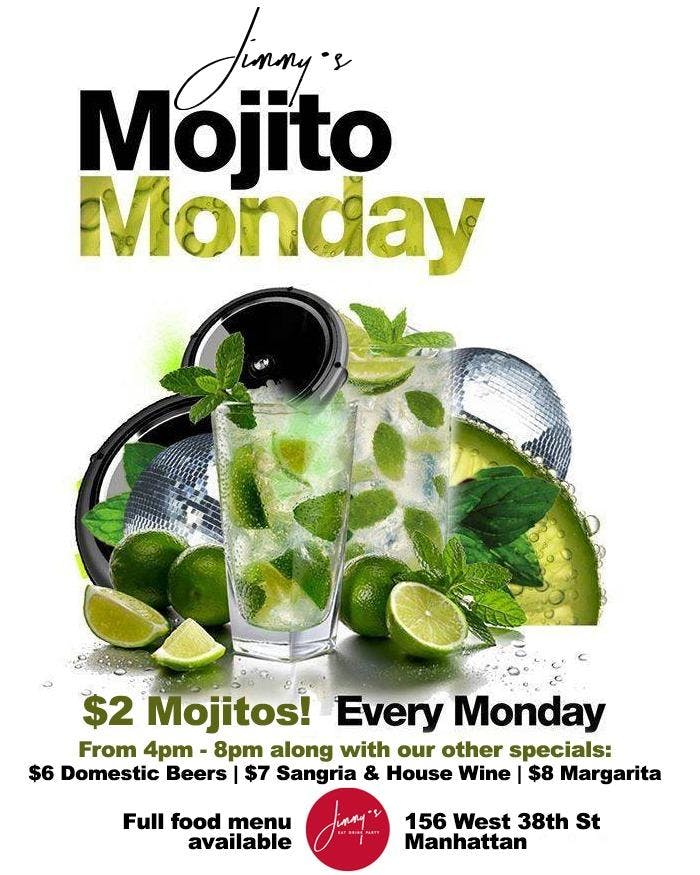 Mojito Mondays at Jimmy's 38 NYC