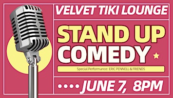 Primaire afbeelding van Stand Up Comedy Show at Velvet Tiki Lounge
