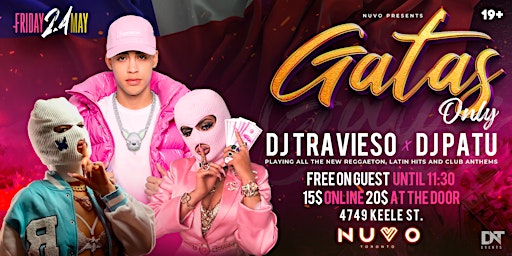 Primaire afbeelding van Gatas Only Friday May 24th Inside Nuvo