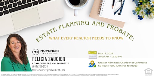 Image principale de ESTATE PLANNING AND PROBATE: What Every Realtor Needs To Know!