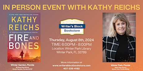 In Person Author Salon Series with Kathy Reichs