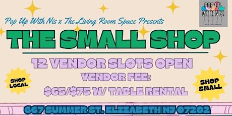 Come Shop With US ! Pop Up With Nis "The Small Shop"