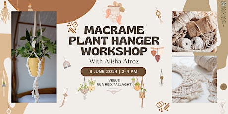Macramé Workshop - Plant Hanger - Sat 8th of June, 2024