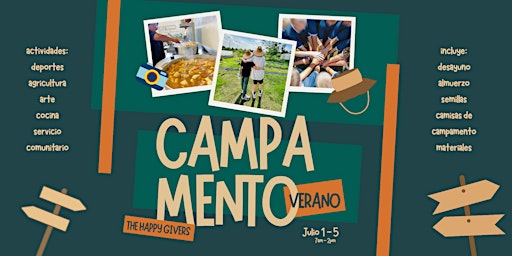 Imagem principal do evento Campamento de Verano | THE HAPPY GIVERS