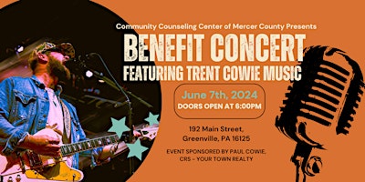 Image principale de Benefit Concert featuring Trent Cowie