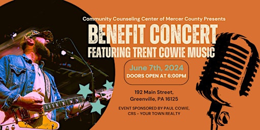 Image principale de Benefit Concert featuring Trent Cowie