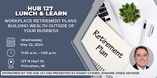 Imagem principal do evento Workplace Retirement Plans: Building Wealth Outside of Your Business