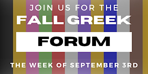University of Mississippi NPHC 2024 Fall Greek Forum  primärbild