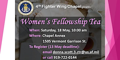 Primaire afbeelding van 4th FW Chapel's  2024 Women's Fellowship Tea