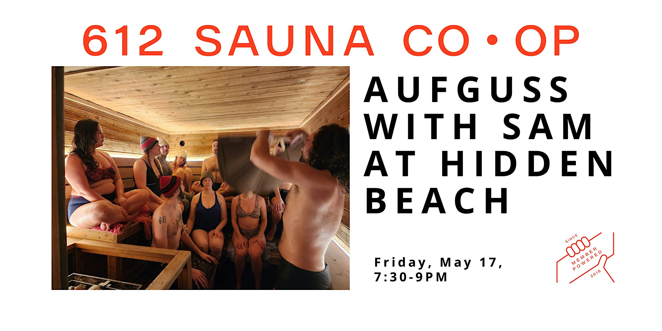 612 Sauna Cooperative Guided Aufguss with Sam