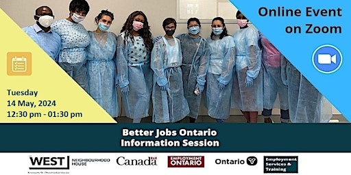 Imagem principal de Better Jobs Ontario ( Second Career ) Info Session