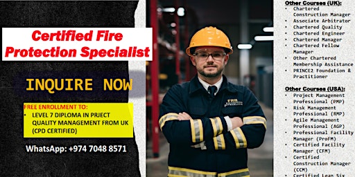 Certified Fire Protection Specialist (CFPS) Exam Preparation Course primary image