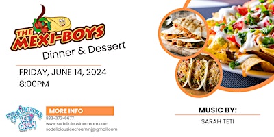 June 14, 2024 - 8:00pm Seating. Dinner & Dessert primary image