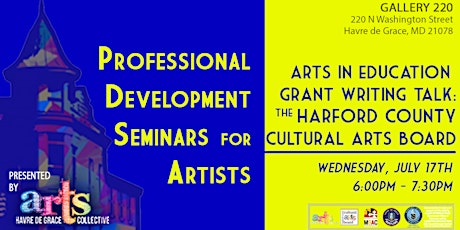 Professional Development Seminar for Artists: HCCAB Grant Talk