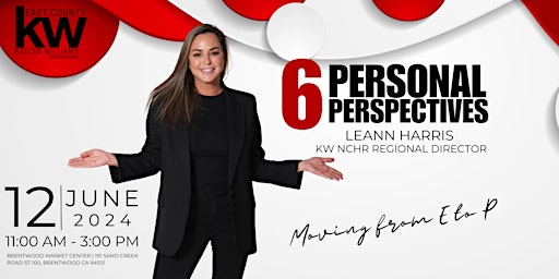 Imagem principal do evento 6 Personal Perspectives with Leann Harris
