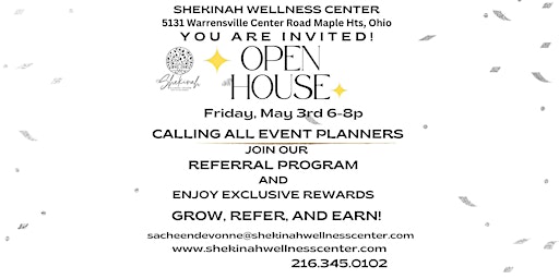 Imagem principal do evento Shekinah Wellness Open House
