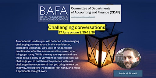 Hauptbild für CDAF Summer 2024: Challenging Conversations