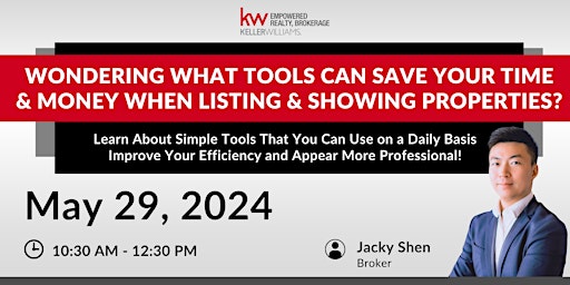 Imagem principal do evento What Tools Can Save Your Time & Money When Listing & Showing Properties?
