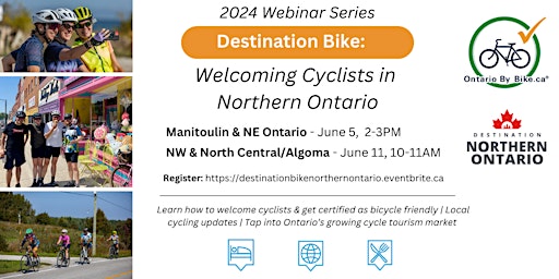 Image principale de Webinar Series: Destination Bike - Welcoming Cyclists in Northern Ontario