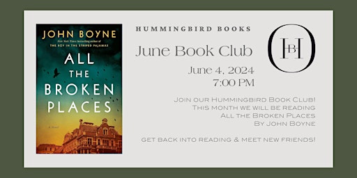 June Book Club: All the Broken Places primary image