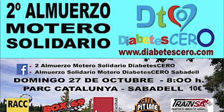 Imagen principal de 2 Almuerzo  Motero Solidario DiabetesCERO
