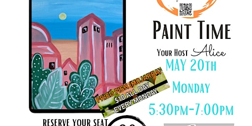 Imagem principal do evento Paint Time at El Guero's Baja Style Ceviche Bar - Chino Hills