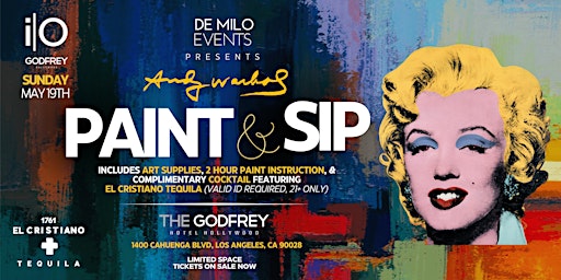 Paint & Sip: Marilyn Monroe @ I|O Rooftop - Godfrey Hotel Hollywood primary image