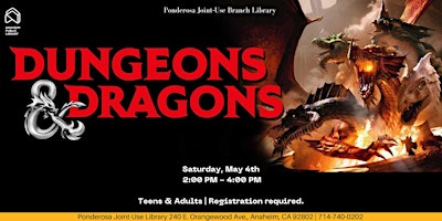 Imagen principal de Dungeons and Dragons at Ponderosa Joint-Use Branch