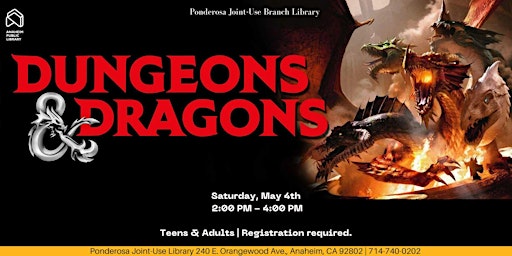 Imagen principal de Dungeons and Dragons at Ponderosa Joint-Use Branch