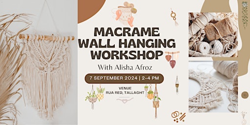 Macramé Workshop - Wall Hanging - Sat 7th of September, 2024  primärbild