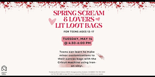 Image principale de Lit Loot Bags and Button Making for Teens at Ponderosa Joint-Use Branch