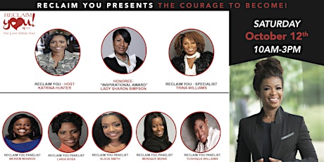 Get Ready October 12th  -Join us! Reclaim You/That Girl is SMART/That Boy is SMART Life Experience primary image