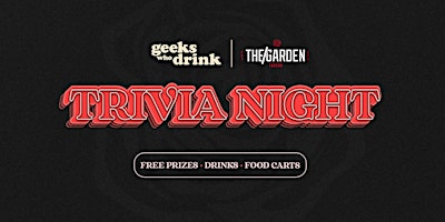Hauptbild für Trivia Night @ The Garden Tavern