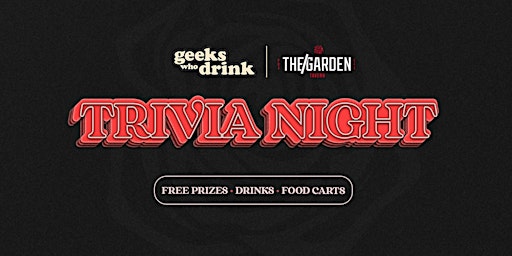 Primaire afbeelding van Trivia Night @ The Garden Tavern