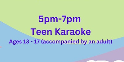 Family Fun Day: Teen Karaoke primary image
