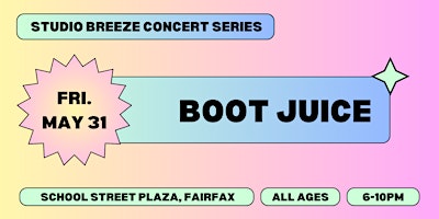 Imagem principal do evento Studio Breeze Presents: Boot Juice