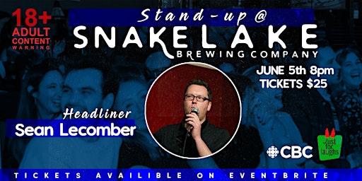 Primaire afbeelding van Stand-up @ Snake lake presents: SEAN LECOMBER
